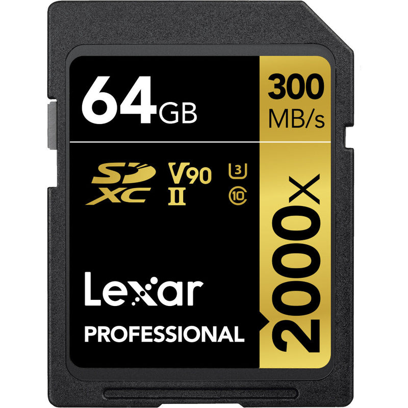 Lexar 128GB Professional 2000x UHS-II SDXC Memory Card