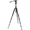 Oben CT-3565 5-Section Carbon Fiber Travel Tripod System & TVH-108 Video Head