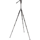 Oben CT-3565 5-Section Carbon Fiber Travel Tripod System & TVH-108 Video Head
