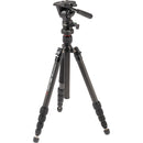 Oben CT-3565 5-Section Carbon Fiber Travel Tripod System & TVH-108 Video Head