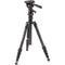 Oben CT-3565 5-Section Carbon Fiber Travel Tripod System & TVH-108 Video Head