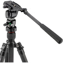 Oben CT-3565 5-Section Carbon Fiber Travel Tripod System & TVH-108 Video Head