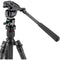 Oben CT-3565 5-Section Carbon Fiber Travel Tripod System & TVH-108 Video Head