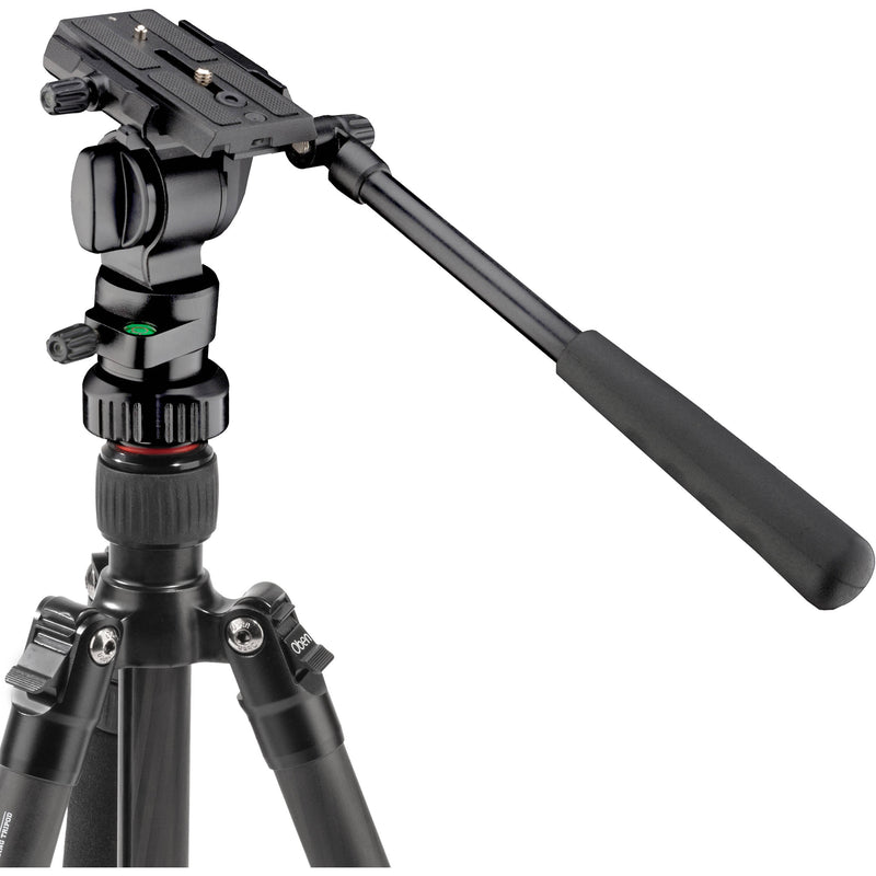 Oben CT-3565 5-Section Carbon Fiber Travel Tripod System & TVH-108 Video Head
