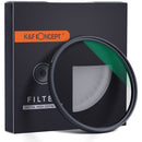 K&F Concept Nano-X HD Green Multi-Coated Waterproof German Optics Schott B270 Circular Polarizer Filter (77mm)