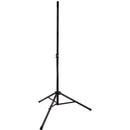 Auray SS-47A-PB Deluxe Lightweight Height-Adjustable Aluminum Speaker Stands with Tripod Base and Carrying Case