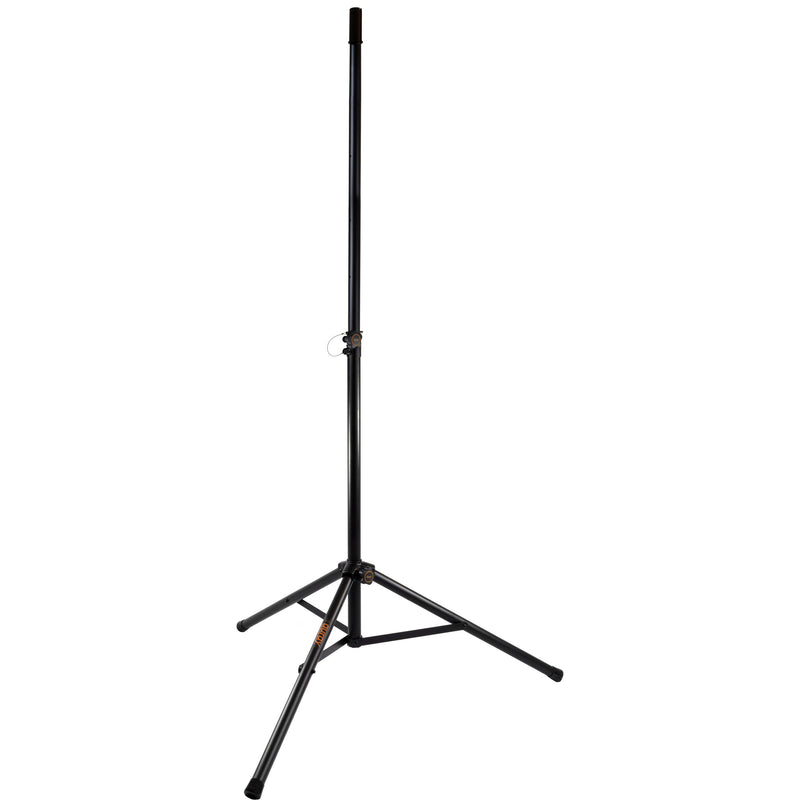 Auray SS-47A-PB Deluxe Lightweight Height-Adjustable Aluminum Speaker Stands with Tripod Base and Carrying Case