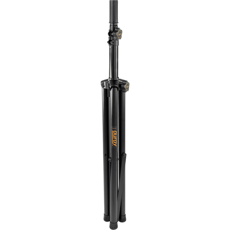 Auray SS-47S-PB Deluxe Height-Adjustable Steel Speaker Stands with Tripod Base and Carrying Case