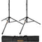 Auray SS-47A-PB Deluxe Lightweight Height-Adjustable Aluminum Speaker Stands with Tripod Base and Carrying Case