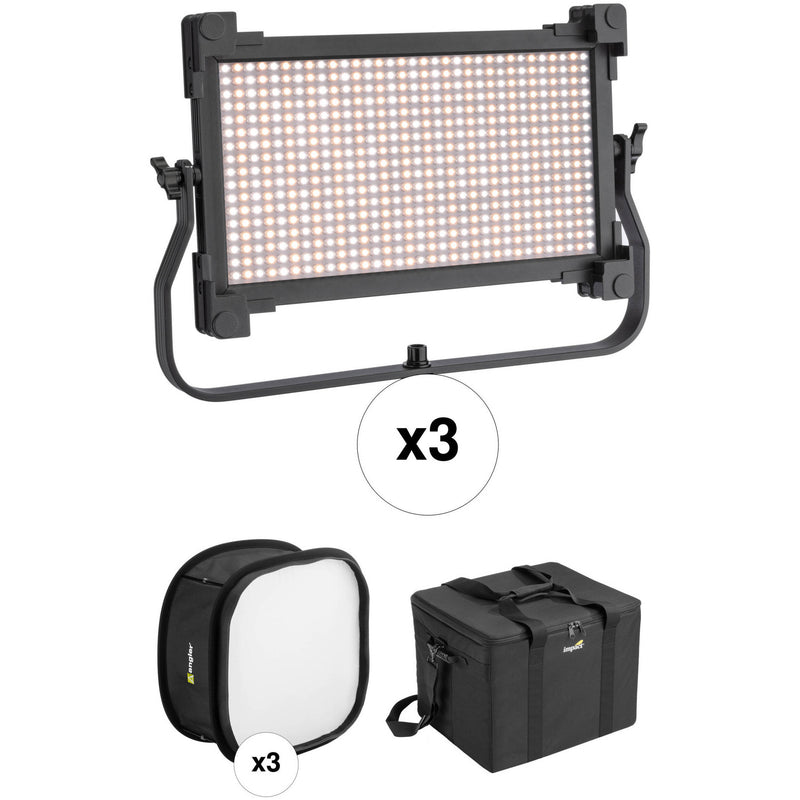Genaray Spectro LED 800B1 Bi-Color Studio LED Two Light Kit