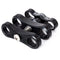 Ultralight Ball Clamp with T-Knob for 2" Buoyancy Arms (Black)