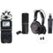 Zoom H5 Podcast Mic Kit with Handy Recorder, Mic, Headphones & Stand