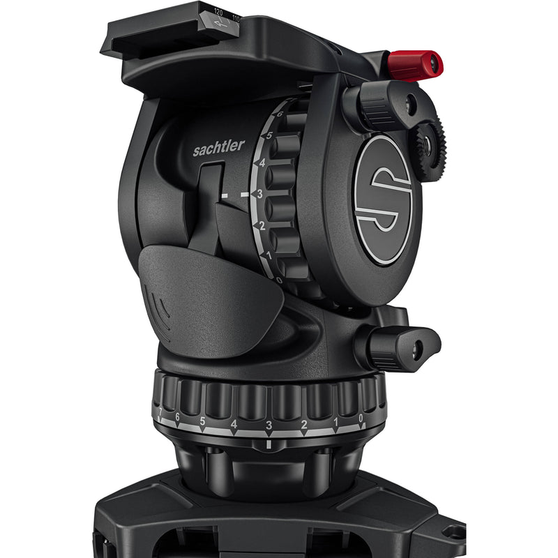 Sachtler aktiv8 Sideload Fluid Head with SpeedLevel & 7-Step Drag for Select Sachtler Tripods (75mm)