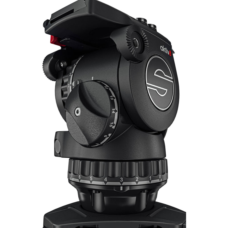 Sachtler aktiv8 Sideload Fluid Head with SpeedLevel & 7-Step Drag for Select Sachtler Tripods (75mm)