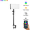 GVM On-Camera RGB LED Video Light with Bluetooth App Control and Power Supply
