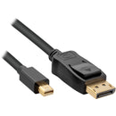 Pearstone Mini DisplayPort to DisplayPort 1.2a Cable (10')