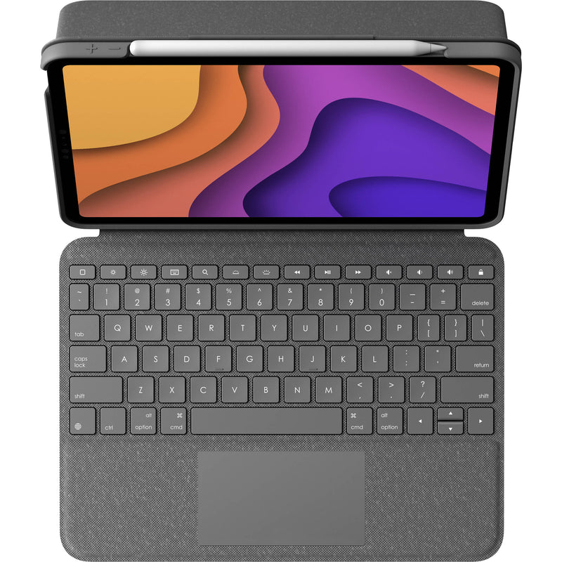 Logitech Folio Touch Keyboard and Trackpad Cover for iPad Air Gen 4 (Oxford Grey)