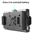 GVM V-Mount Battery Plate Adapter with DC Cable Output for P80S