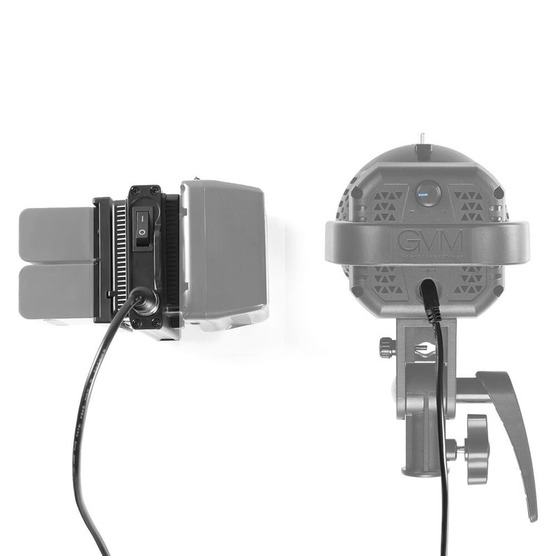 GVM V-Mount Battery Plate Adapter with DC Cable Output for P80S