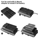 GVM V-Mount Battery Plate Adapter with DC Cable Output for P80S