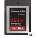 SanDisk 512GB Extreme PRO CFexpress Card Type B (3-Pack)