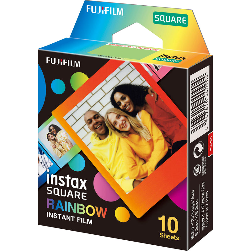 FUJIFILM INSTAX SQUARE Rainbow Instant Film (10 Exposures)