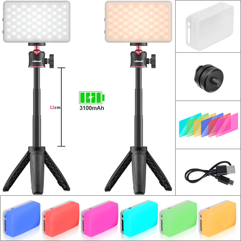 VIJIM Tabletop LED Video Lighting Kit (Single, Black)