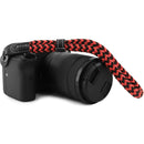 MegaGear DSLR Camera Cotton Wrist Strap -Small (Black/Red)