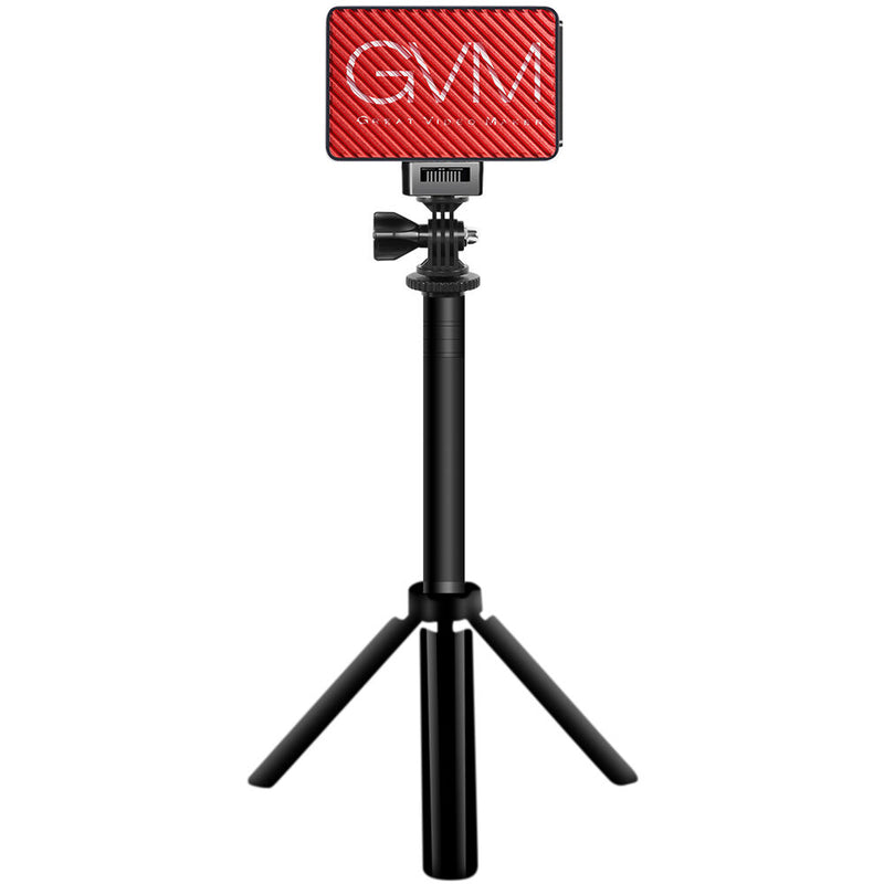 GVM Variable-Color On-Camera LED Light Kit with Mini Tripod & Suction Mount