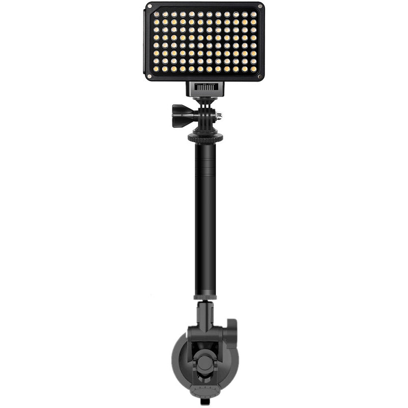 GVM Variable-Color On-Camera LED Light Kit with Mini Tripod & Suction Mount