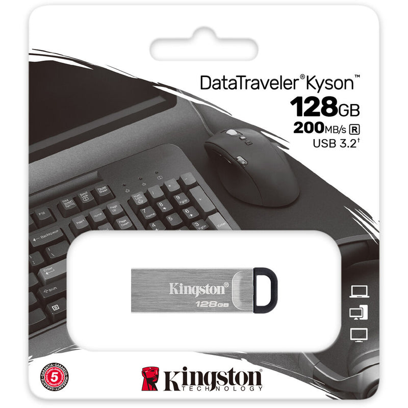 Kingston 128GB DataTraveler Kyson USB 3.2 Gen 1 Flash Drive