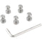 CAMVATE 3/8"-16 Captive Allen Screws for Grooved Baseplates (5-Pack)