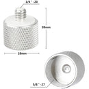 CAMVATE 2" Micro Rod Microphone Mount with Assorted Thread Adapters