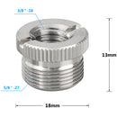 CAMVATE 2" Micro Rod Microphone Mount with Assorted Thread Adapters