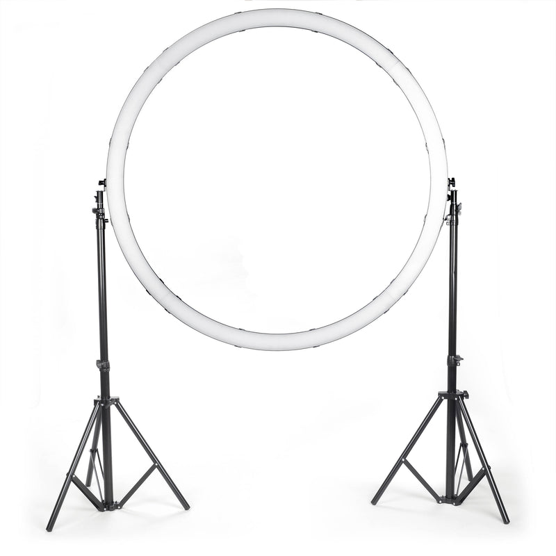 Smith-Victor Saturn Pro Bi-Color LED Ring Light System with Stands (48")