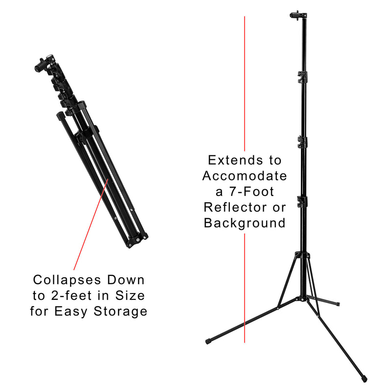 FotodioX 2-in-1 Collapsible Background Kit (5 x 7', Black/White)