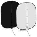 FotodioX 2-in-1 Collapsible Background Kit (5 x 7', Black/White)