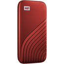 WD 2TB My Passport SSD USB 3.2 Gen 2 Type-C Portable SSD (Red)