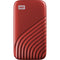 WD 1TB My Passport SSD USB 3.2 Gen 2 Type-C Portable SSD (Red)