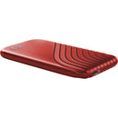 WD 2TB My Passport SSD USB 3.2 Gen 2 Type-C Portable SSD (Red)