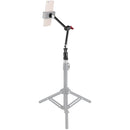 CAMVATE 11" Magic Arm with Stainless Steel Joints, Red Lock & Light Stand Adapter