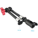 CAMVATE 11" Magic Arm with Stainless Steel Joints, Red Lock & Light Stand Adapter