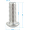 CAMVATE 3/8"-16 Allen Screws with 1" Thread Length (2-Pack)