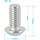 CAMVATE 3/8"-16 Allen Screws with 0.75" Thread Length (2-Pack)