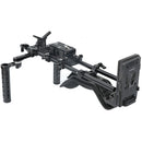 CAMVATE Shoulder Mount Rig With Manfrotto-Style Baseplate, Dual Rosette Cheese-Type Handgrip And Lens Suppor