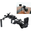 CAMVATE Shoulder Mount Rig With Manfrotto-Style Baseplate, Dual Rosette Cheese-Type Handgrip And Lens Suppor