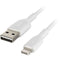 Belkin Boost Charge Lightning to USB Type-A Cable (0.5', White)