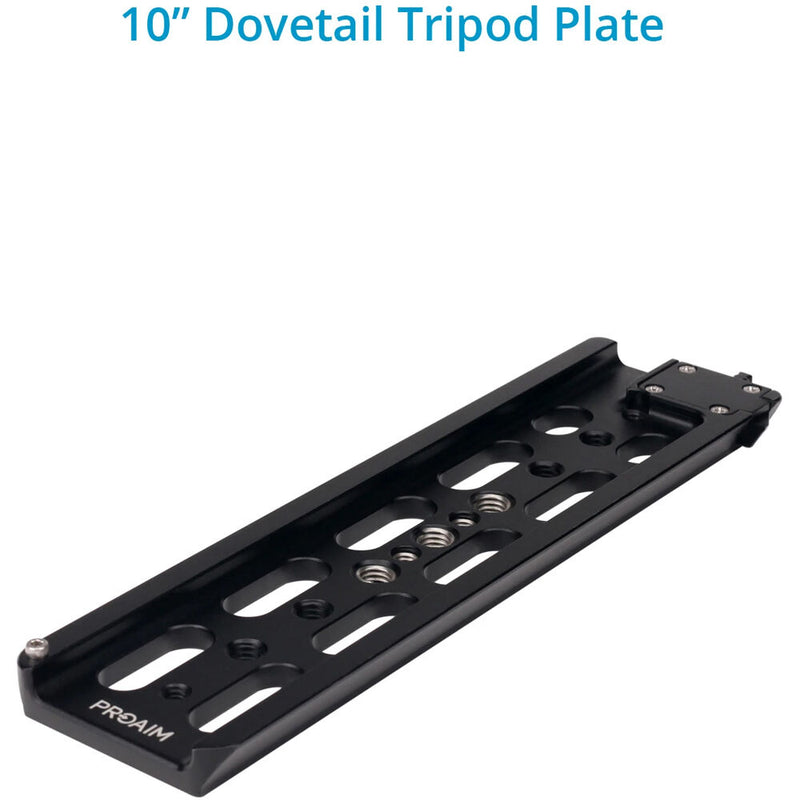 Proaim 19mm Studio Bridge Plate with ARRI-Style Dovetail (10")