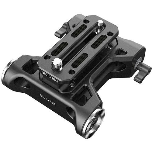 Niceyrig Riser Baseplate with Rosettes/15mm Rod Clamp for Select Cinema Cameras