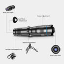 Apexel 36x Telephoto Zoom Lens with Tripod for Smartphones